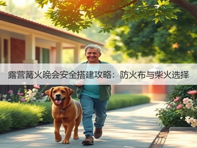露营篝火晚会安全搭建攻略：防火布与柴火选择(图1)