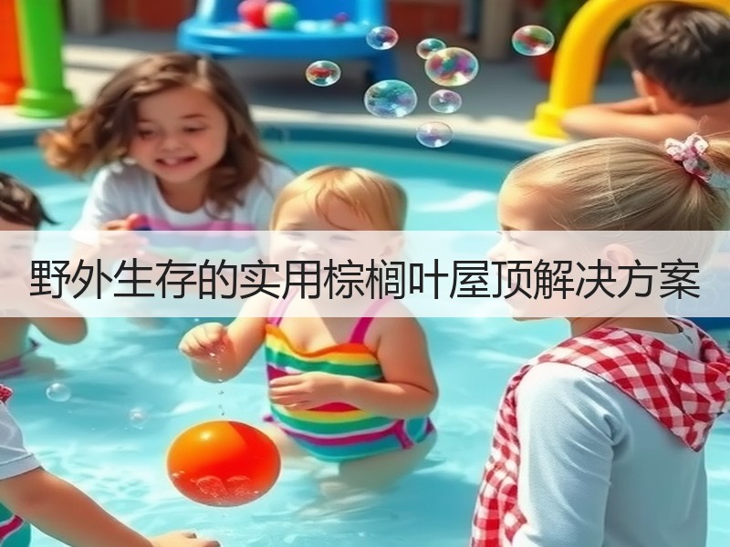 野外生存的实用棕榈叶屋顶解决方案