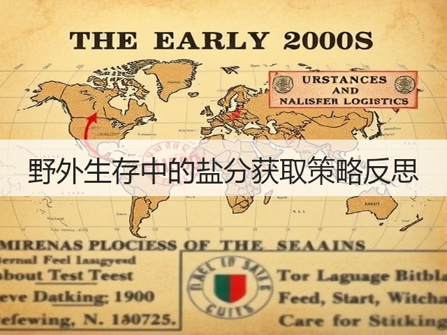 野外生存中的盐分获取策略反思(图1)