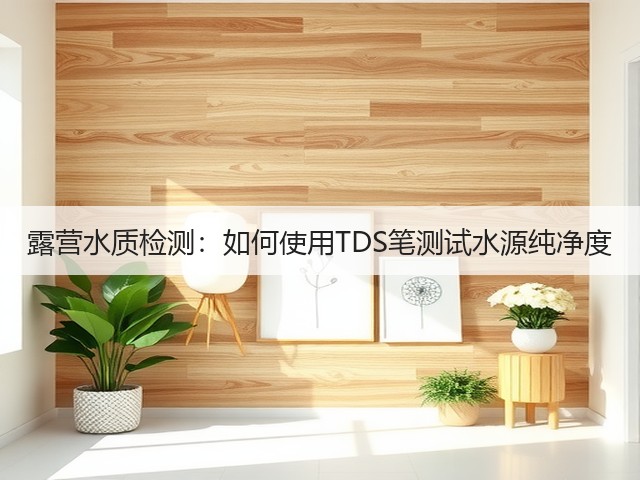 露营水质检测：如何使用TDS笔测试水源纯净度(图1)