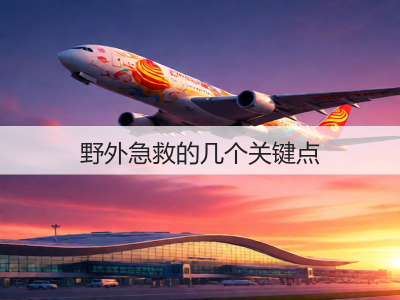 野外急救的几个关键点