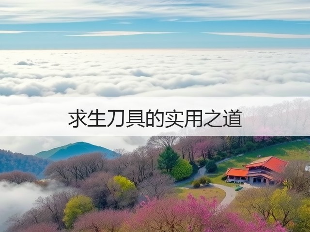 求生刀具的实用之道(图2)