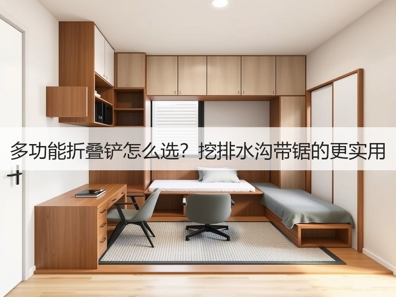 多功能折叠铲怎么选？挖排水沟带锯的更实用