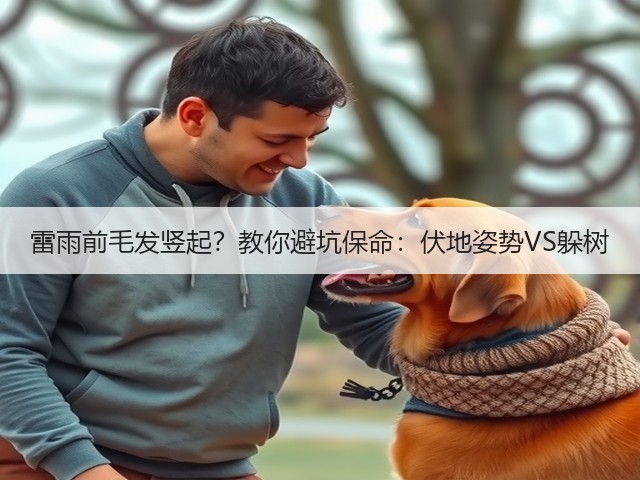 雷雨前毛发竖起？教你避坑保命：伏地姿势VS躲树(图1)