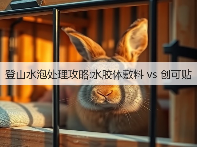登山水泡处理攻略:水胶体敷料 vs 创可贴(图2)