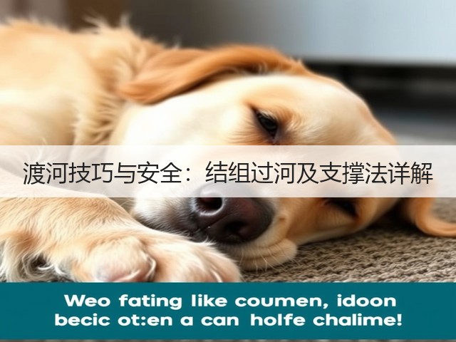 渡河技巧与安全：结组过河及支撑法详解(图3)
