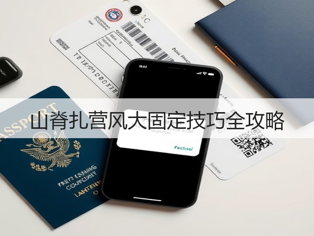 山脊扎营风大固定技巧全攻略(图2)