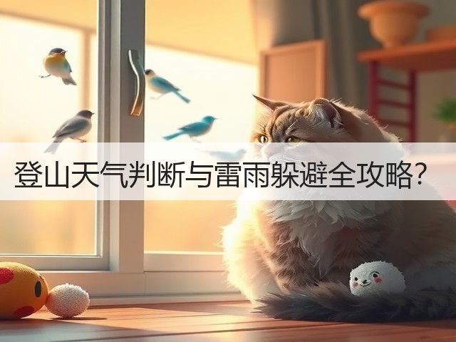 登山天气判断与雷雨躲避全攻略？(图3)