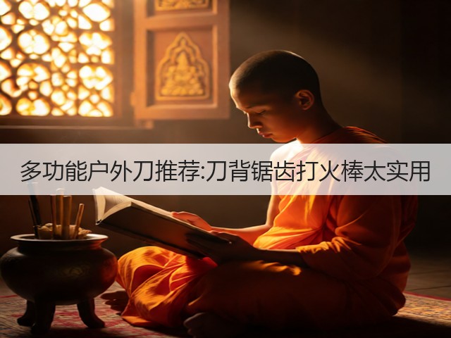 多功能户外刀推荐:刀背锯齿打火棒太实用(图1)
