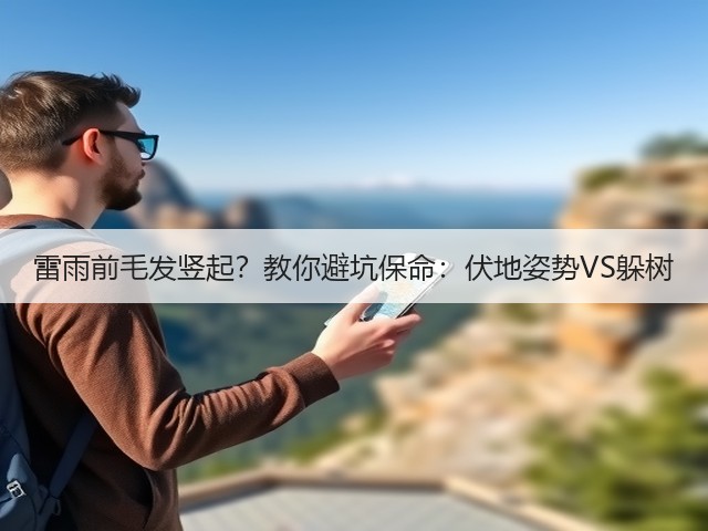 雷雨前毛发竖起？教你避坑保命：伏地姿势VS躲树(图3)