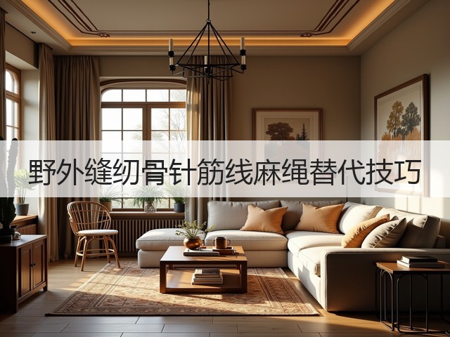 野外缝纫骨针筋线麻绳替代技巧(图1)