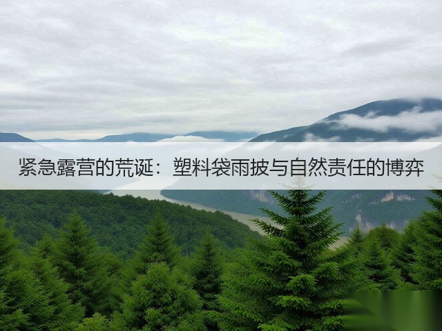 紧急露营的荒诞：塑料袋雨披与自然责任的博弈(图1)