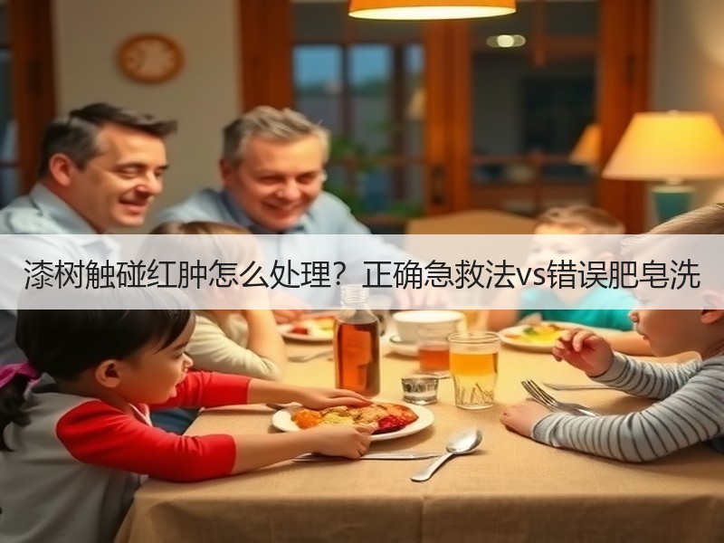 漆树触碰红肿怎么处理？正确急救法vs错误肥皂洗