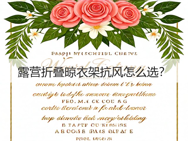 露营折叠晾衣架抗风怎么选?(图3) 露营折叠晾衣架抗风怎么选?(图3)