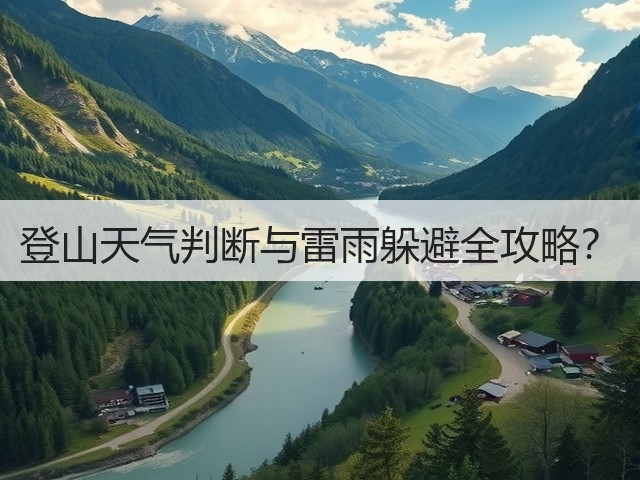 登山天气判断与雷雨躲避全攻略？(图2)