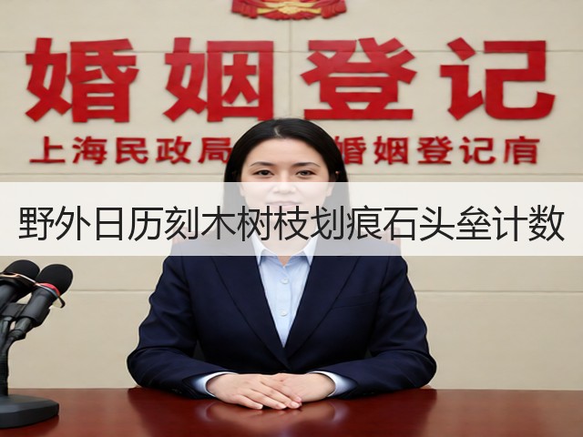 野外日历刻木树枝划痕石头垒计数(图2)