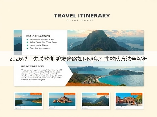 2026登山失联教训:驴友迷路如何避免？搜救队方法全解析(图2)
