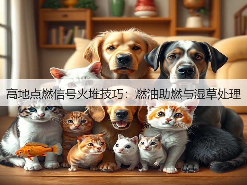 高地点燃信号火堆技巧：燃油助燃与湿草处理