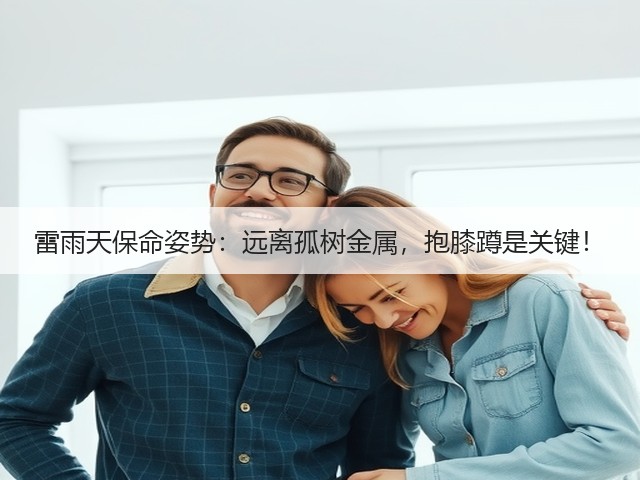 雷雨天保命姿势：远离孤树金属，抱膝蹲是关键！(图2)