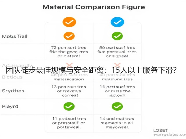 团队徒步最佳规模与安全距离：15人以上服务下滑？(图1)