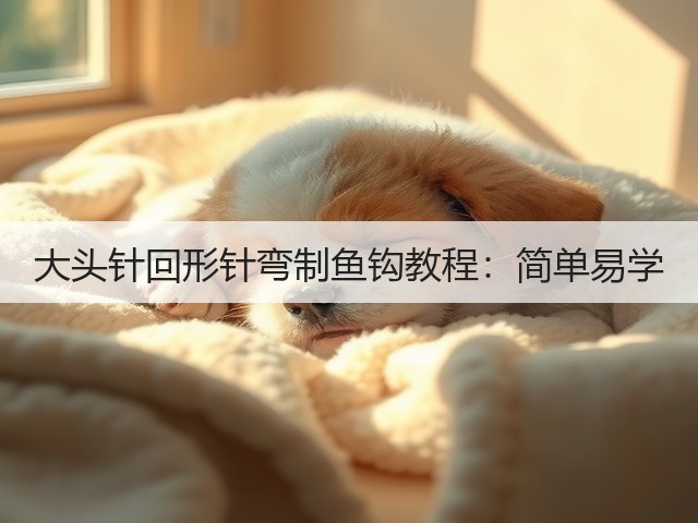 大头针回形针弯制鱼钩教程：简单易学(图1)
