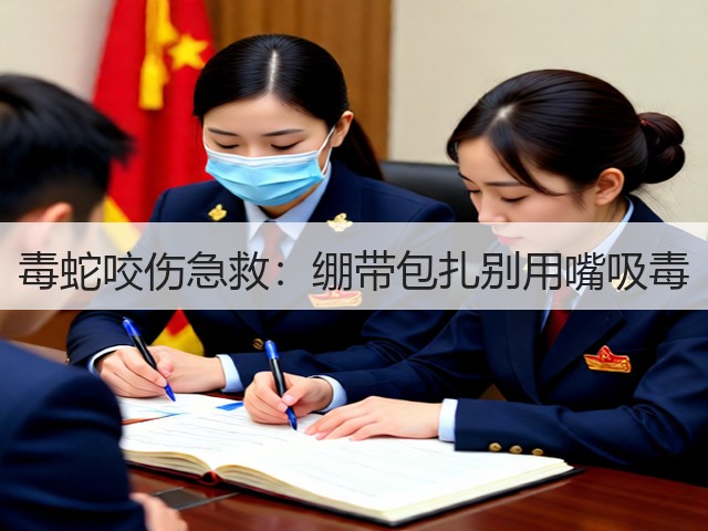 毒蛇咬伤急救：绷带包扎别用嘴吸毒(图3)