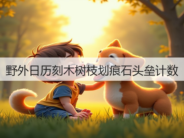 野外日历刻木树枝划痕石头垒计数(图3)