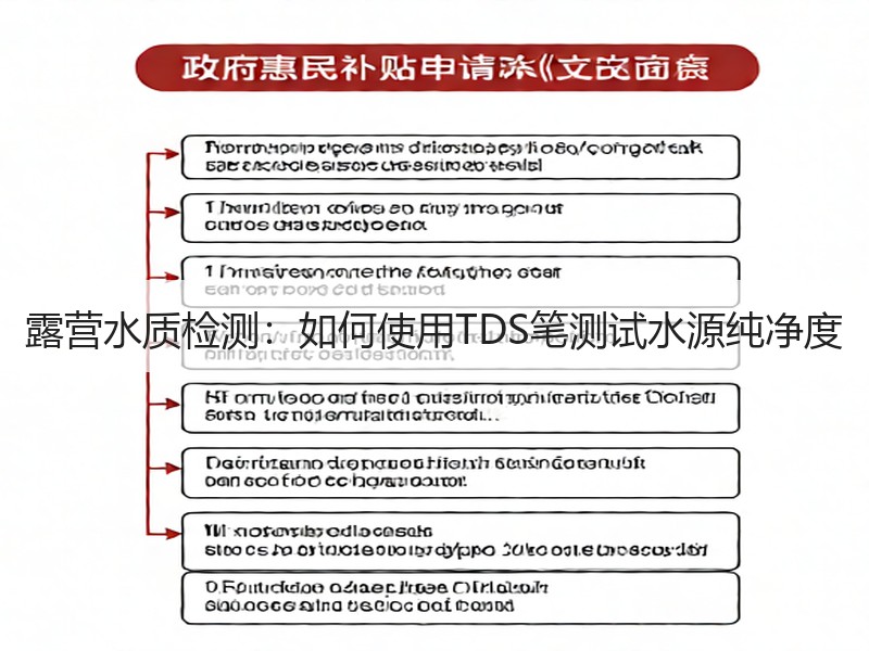 露营水质检测：如何使用TDS笔测试水源纯净度