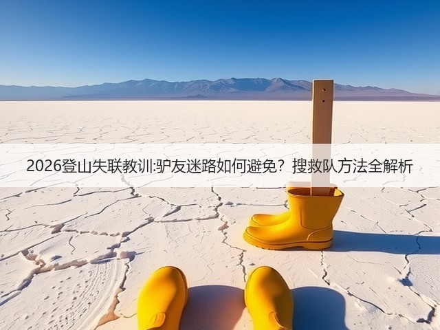 2026登山失联教训:驴友迷路如何避免？搜救队方法全解析(图1)