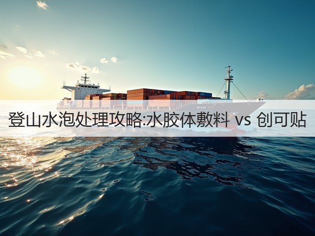 登山水泡处理攻略:水胶体敷料 vs 创可贴(图1)