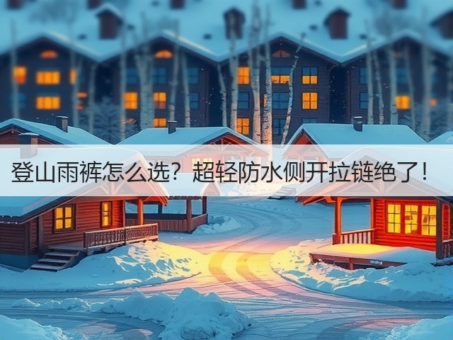 登山雨裤怎么选？超轻防水侧开拉链绝了！(图2)