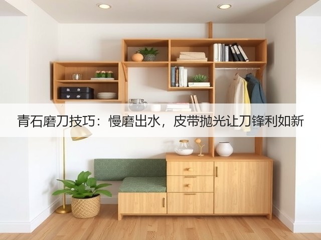 青石磨刀技巧：慢磨出水，皮带抛光让刀锋利如新(图2)