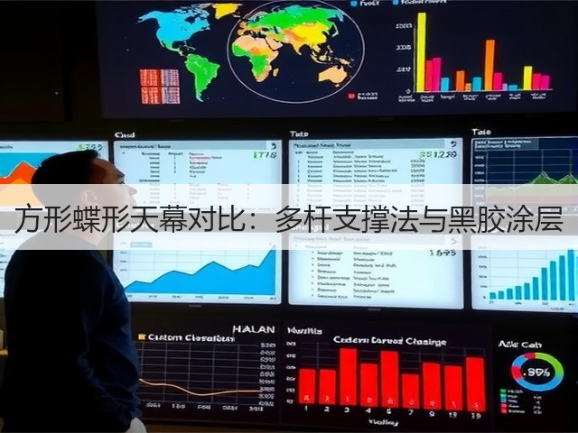 方形蝶形天幕对比:多杆支撑法与黑胶涂层(图3) 方形蝶形天幕对比:多杆支撑法与黑胶涂层(图3)