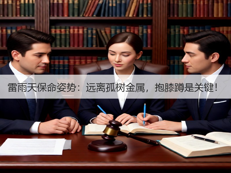 雷雨天保命姿势：远离孤树金属，抱膝蹲是关键！