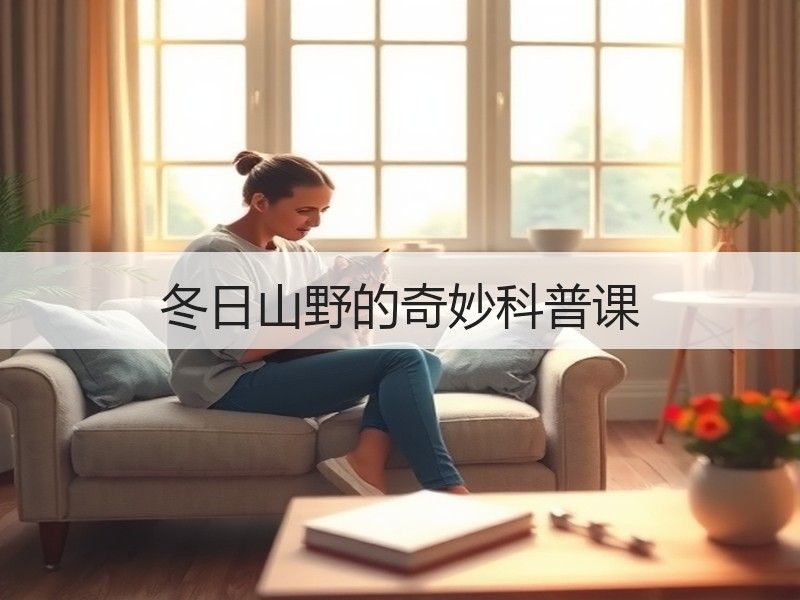 冬日山野的奇妙科普课
