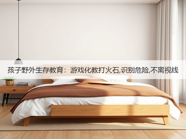 孩子野外生存教育：游戏化教打火石,识别危险,不离视线(图2)