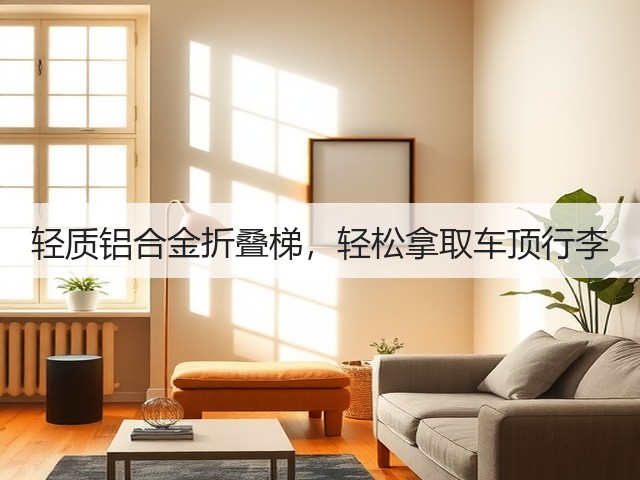 轻质铝合金折叠梯，轻松拿取车顶行李(图4)