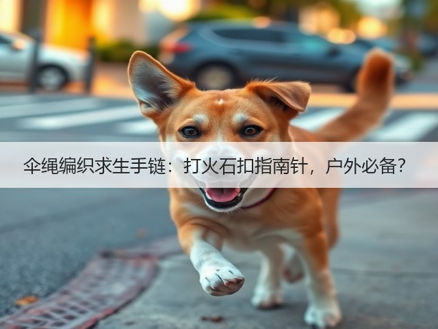 伞绳编织求生手链：打火石扣指南针，户外必备？(图1)