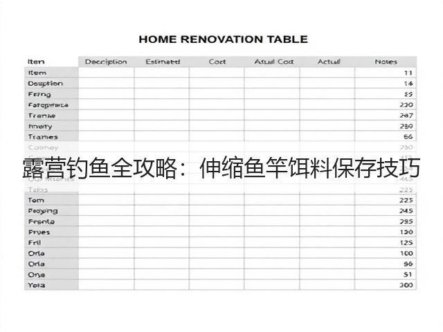 露营钓鱼全攻略：伸缩鱼竿饵料保存技巧(图2)