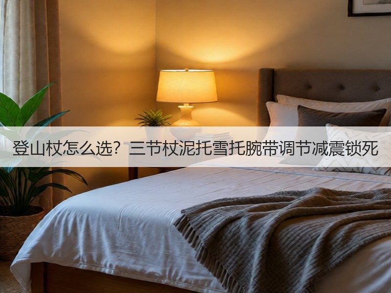 登山杖怎么选？三节杖泥托雪托腕带调节减震锁死