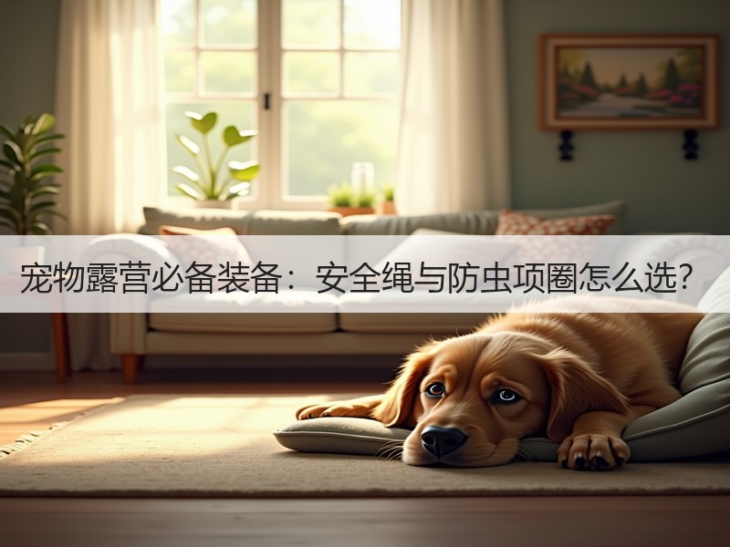 宠物露营必备装备：安全绳与防虫项圈怎么选？