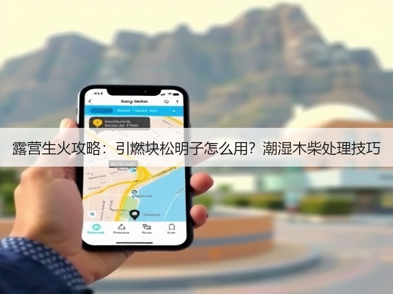 露营生火攻略：引燃块松明子怎么用？潮湿木柴处理技巧