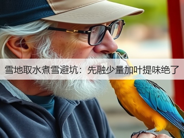 雪地取水煮雪避坑：先融少量加叶提味绝了(图2)