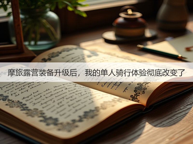 摩旅露营装备升级后，我的单人骑行体验彻底改变了