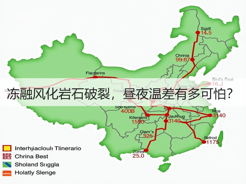 冻融风化岩石破裂，昼夜温差有多可怕？