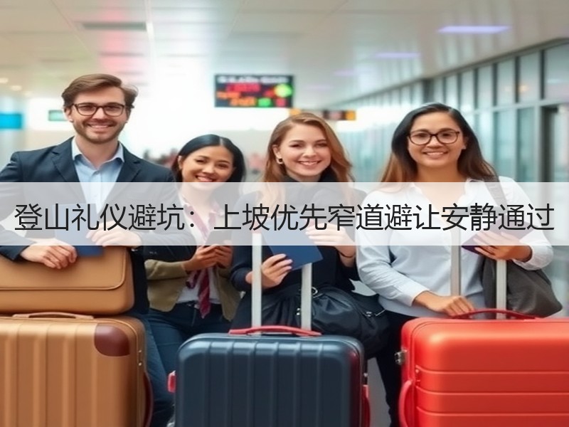 登山礼仪避坑：上坡优先窄道避让安静通过