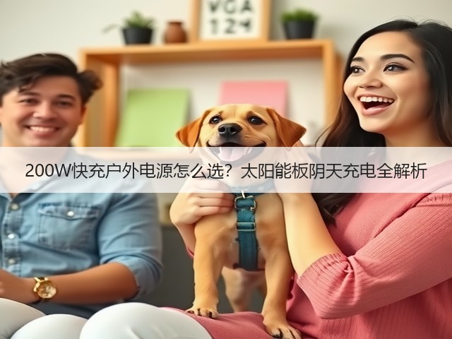 200W快充户外电源怎么选？太阳能板阴天充电全解析(图2)