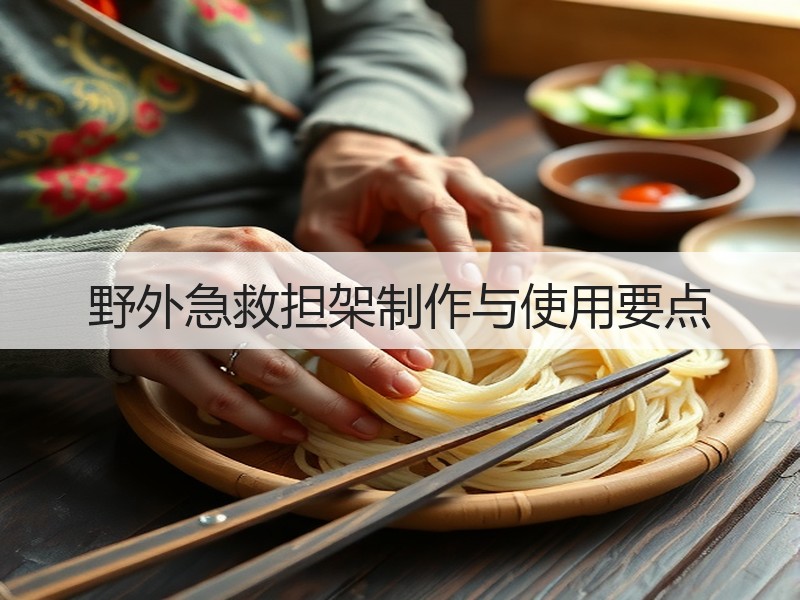 野外急救担架制作与使用要点
