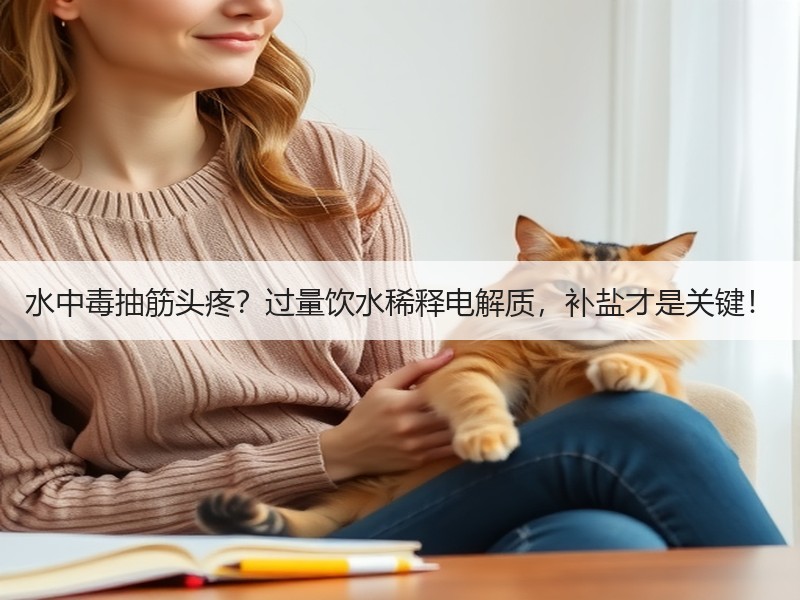 水中毒抽筋头疼？过量饮水稀释电解质，补盐才是关键！
