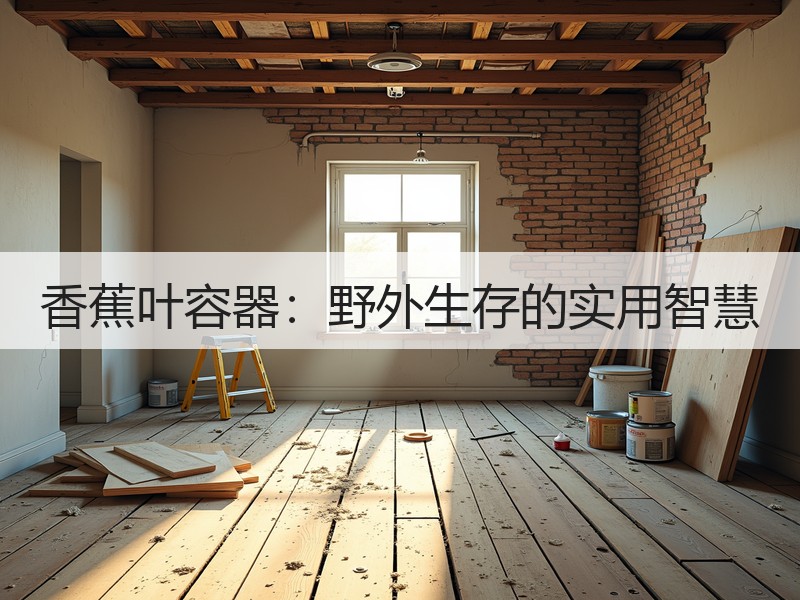 香蕉叶容器：野外生存的实用智慧
